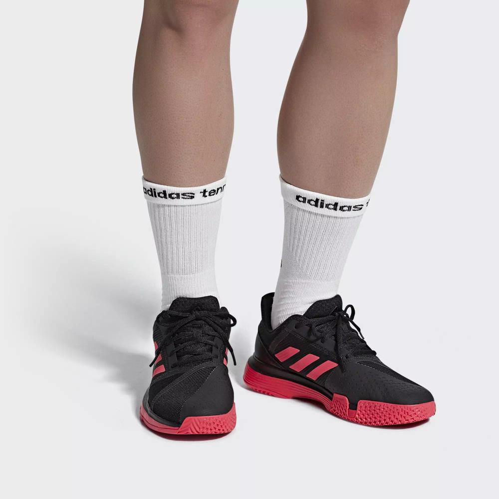 Adidas CourtJam Bounce Zapatillas De Tenis Negros Para Hombre (MX-70326)